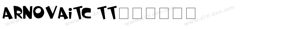 ArnovaITC TT字体转换